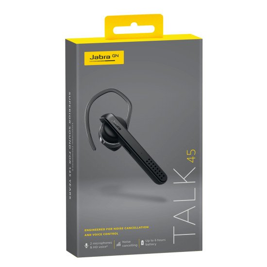 Jabra Talk 45 Casque Sans fil Crochets auriculaires, Ecouteurs Appels/Musique Bluetooth Noir