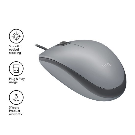 Logitech M110 souris USB Optique 1000 DPI