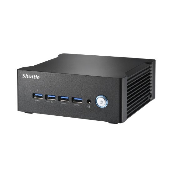 Shuttle Nano PC NA10H7, AMD Ryzen™ 7-8845HS APU, Radeon 780M , 2xHDMI, 2xUSB 4.0 (DP), 2x2.5Gbit LAN, VESA, 24/7