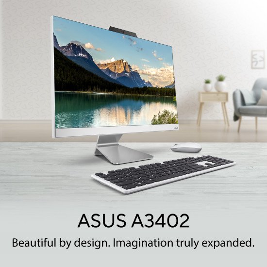 ASUS A3402WVAK-BPC147W Intel® Core™ i5 i5-1335U 60,5 cm (23.8") 1920 x 1080 pixels PC All-in-One 16 Go DDR5-SDRAM 512 Go SSD Windows 11 Home Wi-Fi 6E (802.11ax) Noir