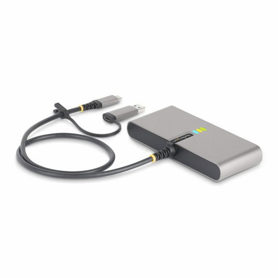 StarTech.com 5G2A1SGBB-USB-C-HUB station d'accueil Avec fil USB 3.2 Gen 1 (3.1 Gen 1) Type-C Gris