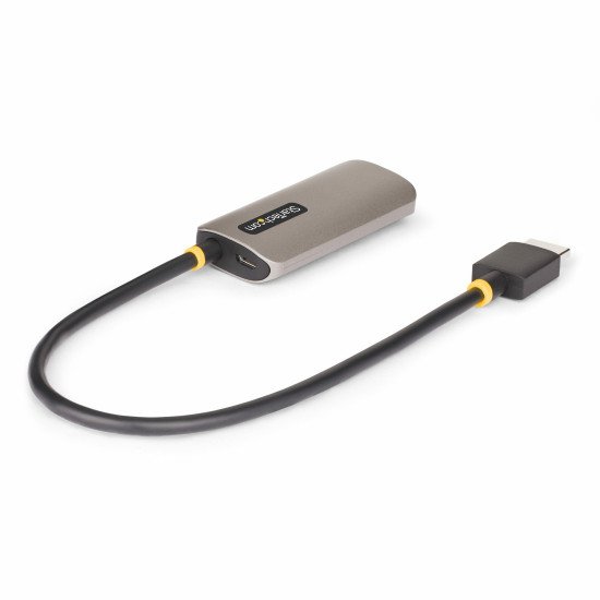 StarTech.com Câble Adaptateur HDMI vers DisplayPort de 30cm, 8K 60Hz, Convertisseur Vidéo Actif HDMI 2.1 vers DP 1.4, Câble HDMI vers DisplayPort 1.4, Alimenté par Bus USB avec Câble Inclus