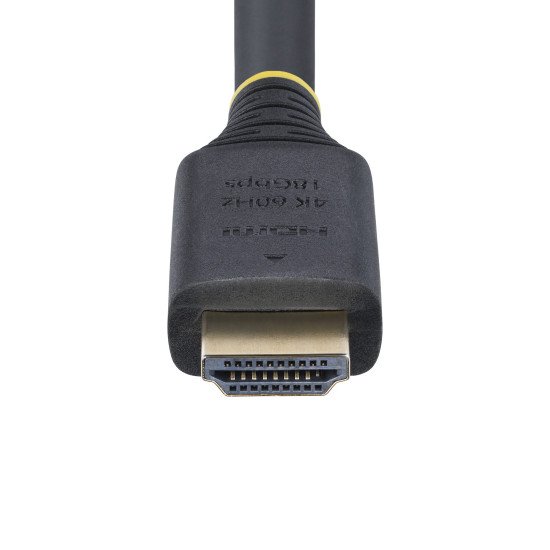 StarTech.com Câble HDMI Haut Débit de 5m Certifié Premium, 4K 60Hz/1440p 144Hz, HDR10/HDCP 2.2/ARC, 18Gbps, Cordon HDMI 2.0 UHD pour TV/Moniteur/Affichage, Gaine TPE