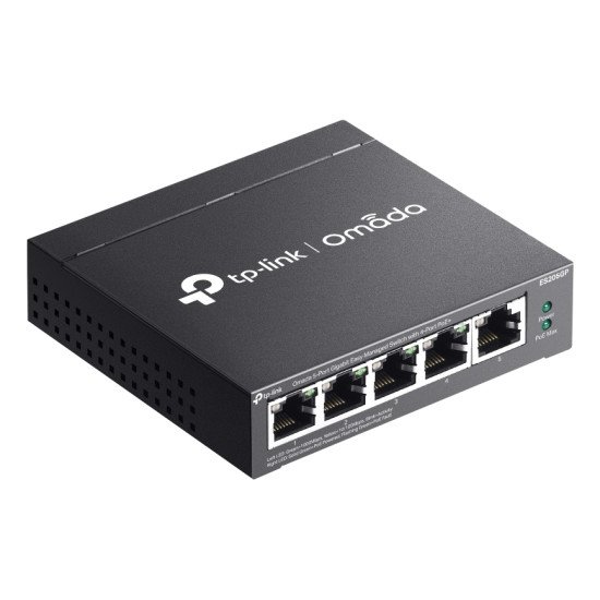 TP-Link Omada ES205G Géré Gigabit Ethernet (10/100/1000) Connexion Ethernet POE Noir