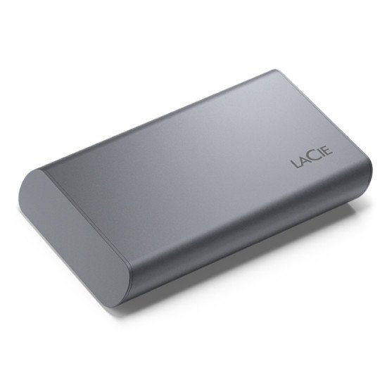 LaCie Mobile SSD Secure Technologie Thunderbolt 2 To USB Type-C 3.2 Gen 2 (3.1 Gen 2) Gris