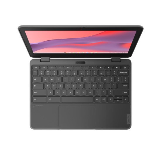 Lenovo 300e Yoga Chromebook 29,5 cm (11.6") Écran tactile HD MediaTek Kompanio 520 4 Go LPDDR4x-SDRAM 32 Go eMMC Wi-Fi 6 (802.11ax) ChromeOS Gris