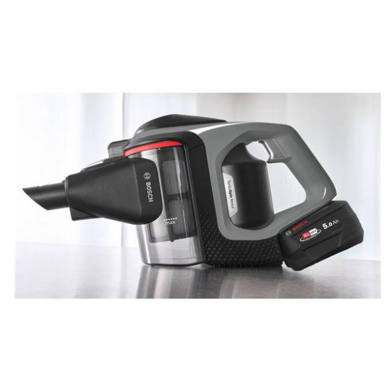 Bosch Serie 8 BSS825MULT aspirateur balai et balai électrique Aspirateur-balai 2 en 1 Batterie Sec HEPA Sans sac Gris 5 Ah