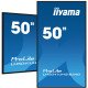 iiyama LH5041UHS-B2AG affichage de messages Écran plat de signalisation numérique 127 cm (50") LCD 500 cd/m² 4K Ultra HD Noir 24/7