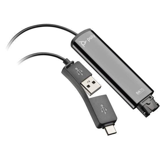 POLY Adaptateur DA75 USB vers QD Noir TAA