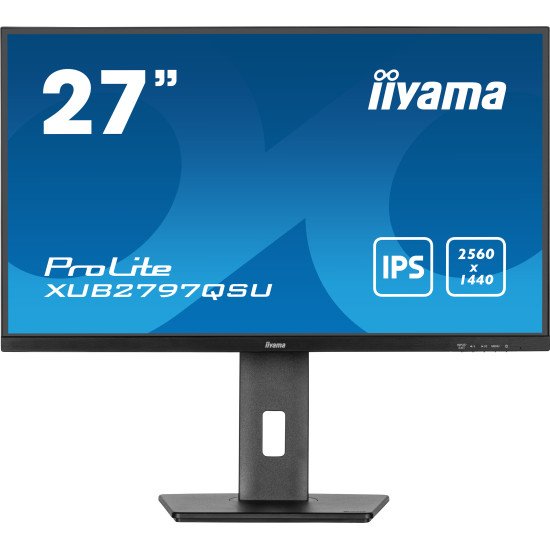 iiyama ProLite XUB2797QSU-B1 écran PC 61 cm (24") 2560 x 1440 pixels Wide Quad HD LED Noir