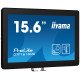 iiyama OTF1616MC-B1 affichage de messages Écran plat de signalisation numérique 39,6 cm (15.6") LCD 1100 cd/m² Full HD Noir Écran tactile