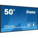 iiyama LH5065UHSB-B1AG affichage de messages Écran plat de signalisation numérique 125,7 cm (49.5") LCD Wifi 800 cd/m² 4K Ultra HD Noir Intégré dans le processeur Android 11 24/7