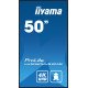 iiyama LH5060UHS-B1AG affichage de messages Carte A numérique 125,7 cm (49.5") LED Wifi 500 cd/m² 4K Ultra HD Noir Intégré dans le processeur Android 11 24/7