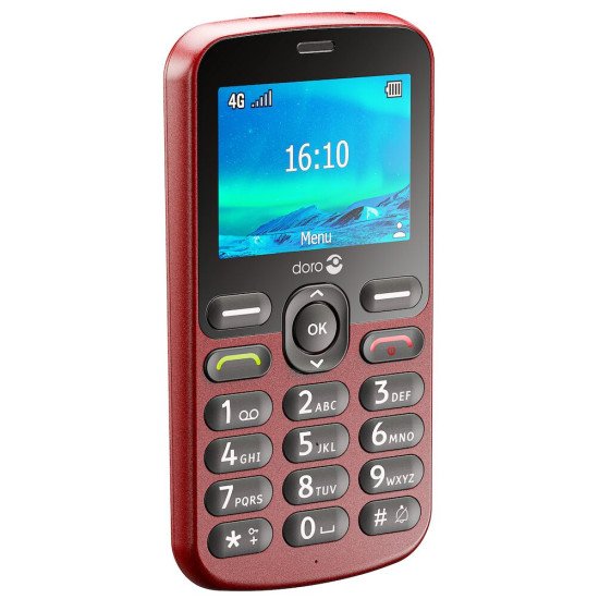 Doro 1880 113,7 g Rouge Téléphone d'entrée de gamme