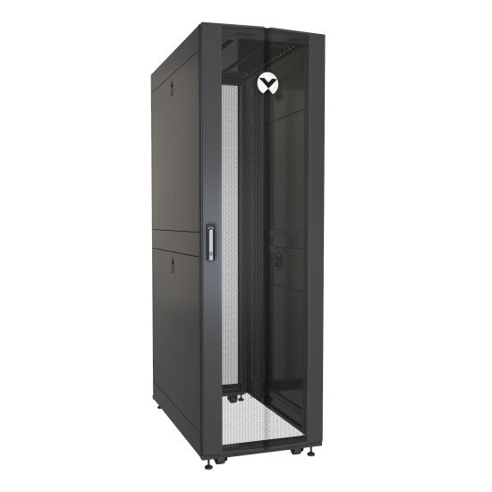 Vertiv VR Rack VR3100 étagère 42U Rack autonome Noir, Transparent