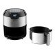 Tefal Easy Fry EY401D Unique 4,2 L Autonome 1500 W Friteuse d'air chaud Noir, Acier inoxydable