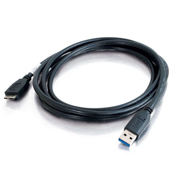 C2G 81684 câble USB 2 m 3.2 Gen 1 (3.1 Gen 1) USB A Micro-USB B Noir