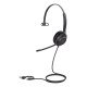 Yealink UH37 Mono Teams Casque Avec fil Arceau Bureau/Centre d'appels USB Type-C / USB Type-A Noir