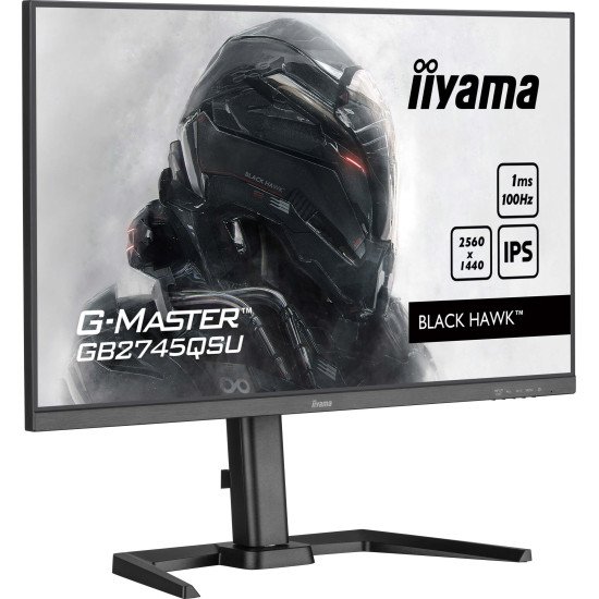 iiyama G-MASTER GB2745QSU-B2 écran PC 68,6 cm (27") 2560 x 1440 pixels Wide Quad HD LED Noir