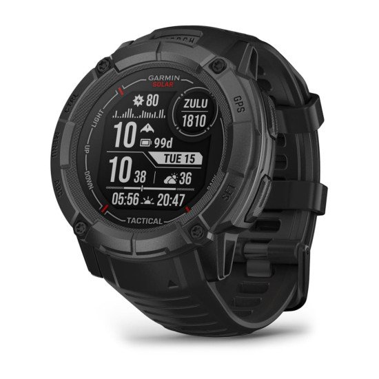 Garmin Instinct 2X Solar Tactical Edition 2,79 cm (1.1") MIP 50 mm Numérique 176 x 176 pixels Écran tactile Noir GPS (satellite)