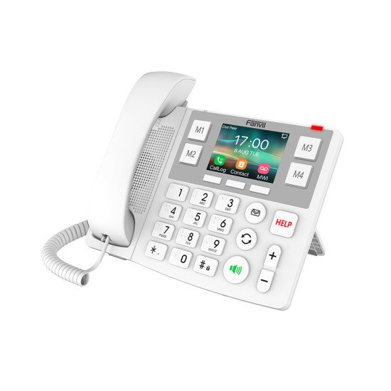 Fanvil X7A téléphone fixe Blanc 2 lignes LCD Wifi