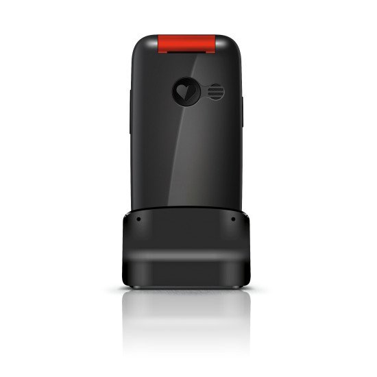 Emporia ONE 6,1 cm (2.4") 80 g Noir, Rouge Téléphone pour seniors