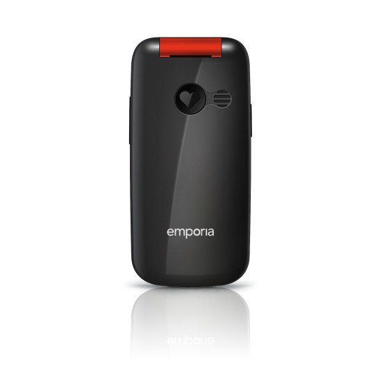 Emporia ONE 6,1 cm (2.4") 80 g Noir, Rouge Téléphone pour seniors