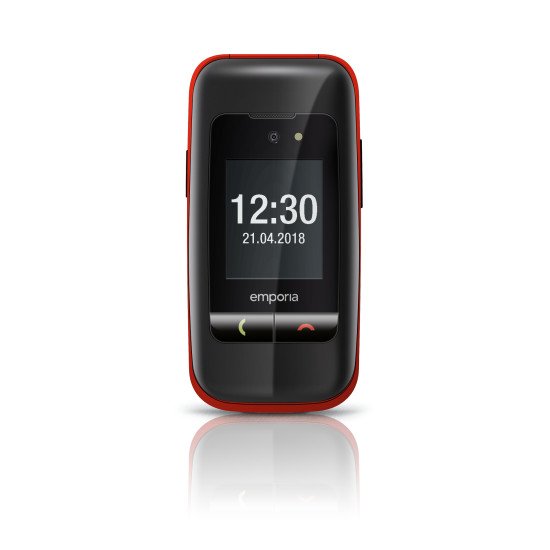 Emporia ONE 6,1 cm (2.4") 80 g Noir, Rouge Téléphone pour seniors