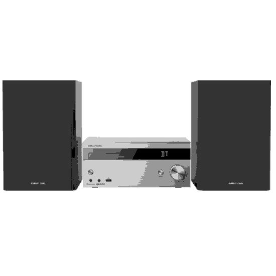 Grundig CMS 4000 BT DAB+ Système micro audio domestique 100 W Noir, Argent