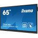 iiyama TE6512MIS-B3AG affichage de messages En forme de kiosk 165,1 cm (65") LCD Wifi 400 cd/m² 4K Ultra HD Noir Écran tactile Intégré dans le processeur Android 11 24/7