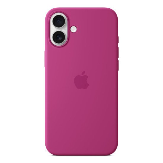 Apple Coque en silicone avec MagSafe pour iPhone 16 Plus - Fuchsia