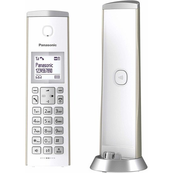 Panasonic KX-TGK220 Téléphone DECT Identification de l'appelant Champagne