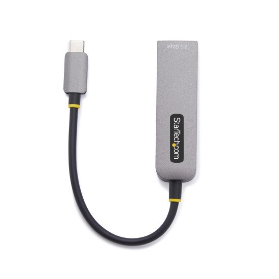 StarTech.com Adaptateur USB-C 2.5GbE vers Ethernet, 100W PD Pass-Through, NBASE-T NIC, Réseau USB 3.0 Type-C 2.5/1G Multi Speed, Compatible Thunderbolt, Windows & Mac