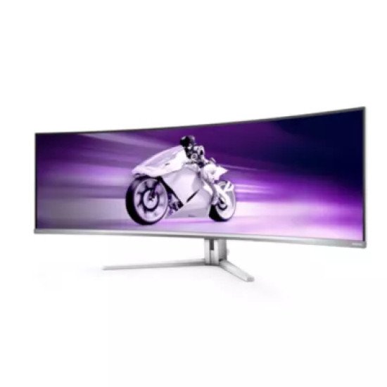 Philips Evnia 8000 49M2C8900L/00 écran PC 124,2 cm (48.9") 5120 x 1440 pixels Dual QHD QDOLED Blanc