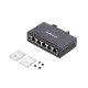 StarTech.com Switch Réseau Industriel 5 Ports Non Géré, 100/1000 Ethernet, Rail DIN/Montage Mural, Commutateur Gigabit IP30 Robuste, -40°C - 75°C, 9~60V DC, Conforme TAA