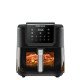 Rommelsbacher FRH 1700 friteuse Unique 8 L Autonome 1700 W Friteuse d'air chaud Noir, Acier inoxydable