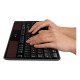 Logitech K750 clavier sans fil QWERTZ DE Noir