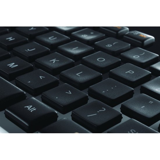 Logitech K750 clavier sans fil QWERTZ DE Noir