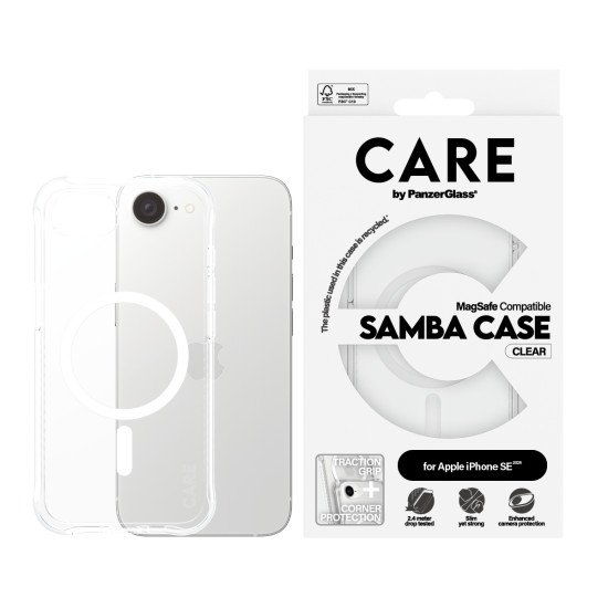 PanzerGlass CARE by PG FS TP MagS iPhone SE 25 coque de protection pour téléphones portables Housse Transparent