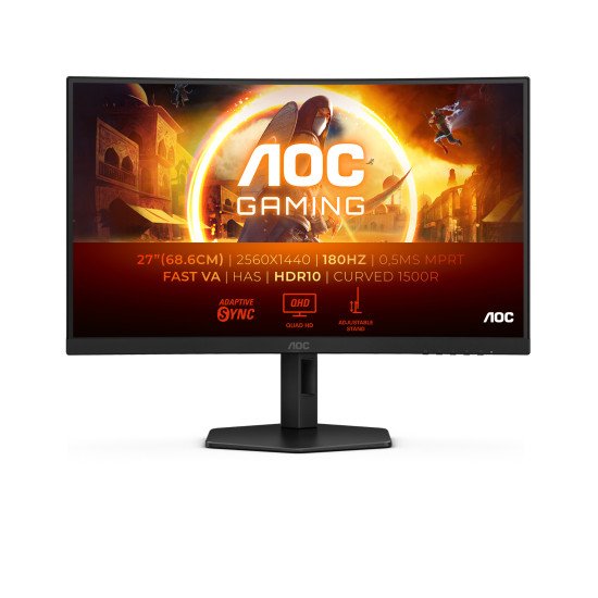 AOC G4 CQ27G4X écran PC 68,6 cm (27") 2560 x 1440 pixels Quad HD LCD Noir