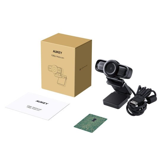 AUKEY PC-LM3 webcam 2 MP 1920 x 1080 pixels USB 2.0 Noir