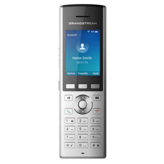 Grandstream Networks WP820 téléphone fixe Noir, Argent 2 lignes LCD Wifi