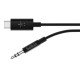 Belkin RockStar™ 3.5mm Audio Cable with USB-C™ Connector câble audio USB C 3,5mm Noir