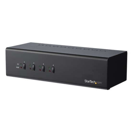 StarTech.com KVM switch écran clavier souris USB à 4 ports Dual-Link DVI avec hub USB 3.0