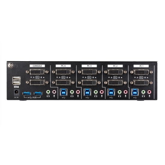 StarTech.com KVM switch écran clavier souris USB à 4 ports Dual-Link DVI avec hub USB 3.0