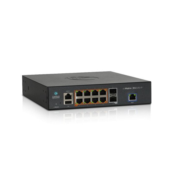 Cambium Networks cnMatrix EX2010-P Géré L2/L3 Gigabit Ethernet (10/100/1000) Connexion Ethernet POE 1U Noir