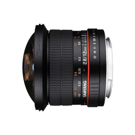 Samyang 12mm F2.8 ED AS NCS Fish-eye MILC Objectif large "fish eye" Noir