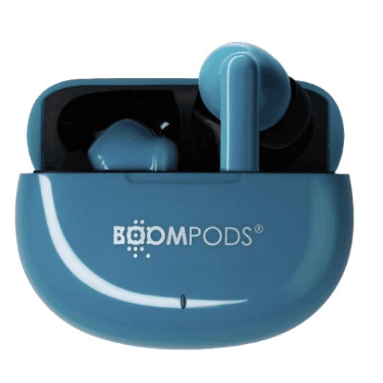 Boompods SKIM Casque True Wireless Stereo (TWS) Ecouteurs Appels/Musique Bluetooth Bleu