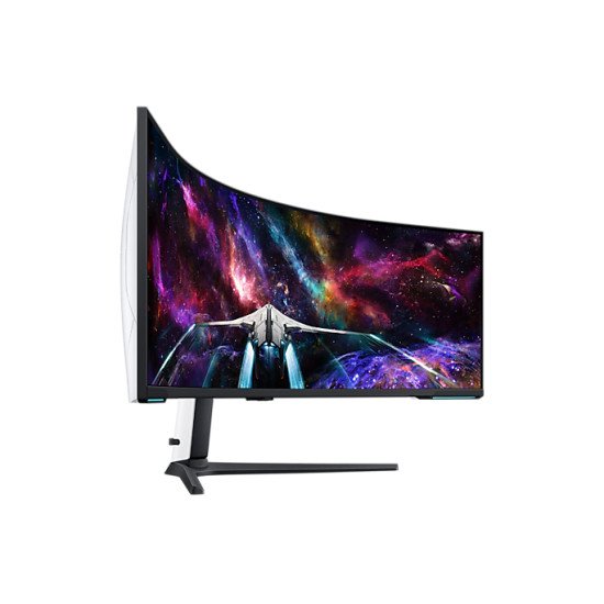 Samsung Odyssey S57CG954NU écran PC 144,8 cm (57") 7680 x 2160 pixels 8K Ultra HD QLED Noir, Blanc