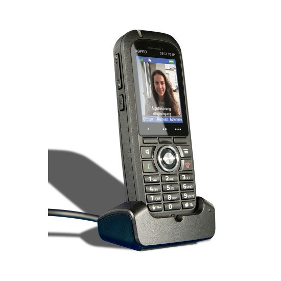 AGFEO DECT 70 IP téléphone fixe Noir TFT